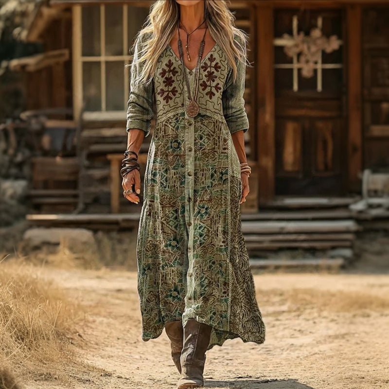 Adelaide soft flowing ankle-length dress