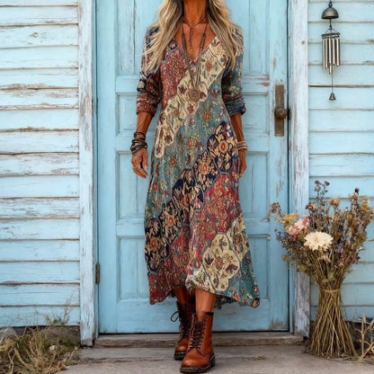 Lydia feminine flowy relaxed fit dress