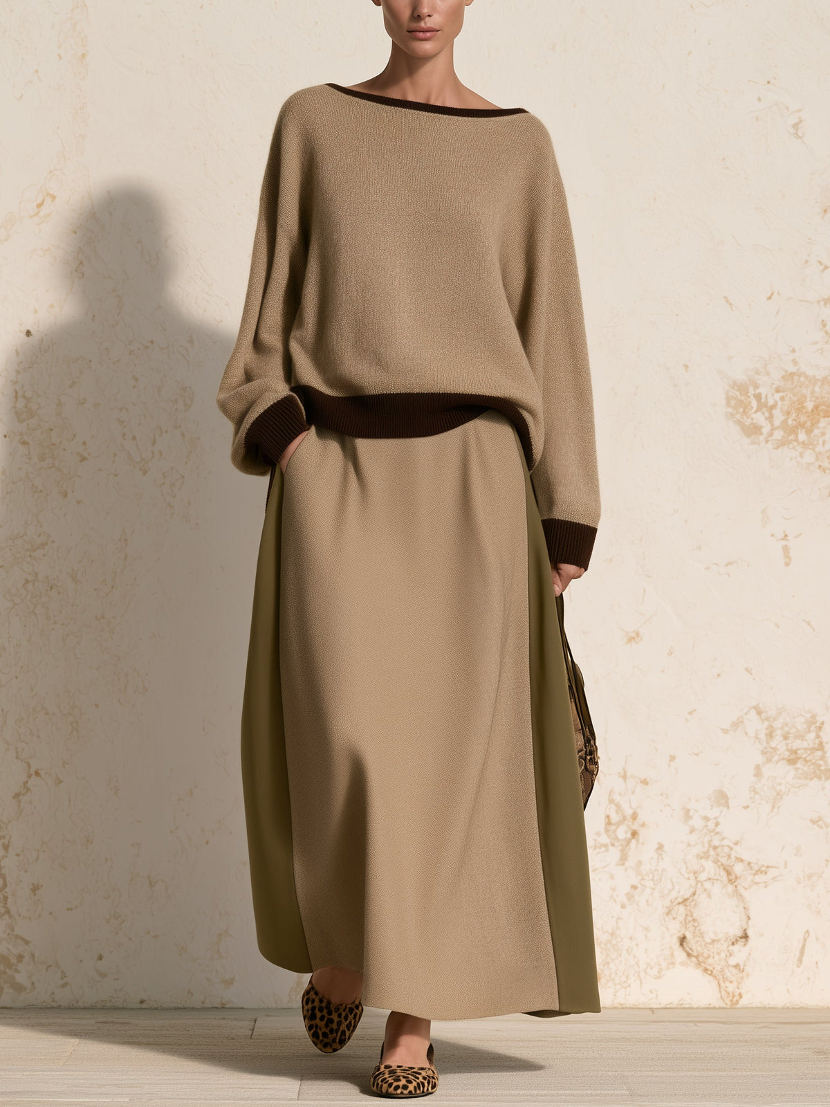 Mocha Muse Knit Skirt Set
