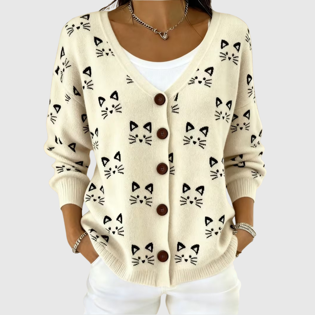 Adeline button-front knit jacket