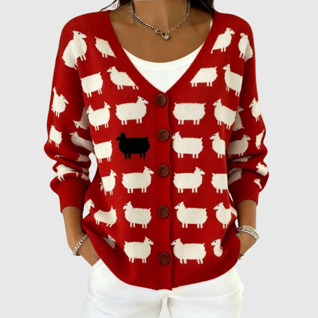 Renee button-front knit jacket