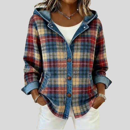 Savannah™ | Hooded Plaid Shacket