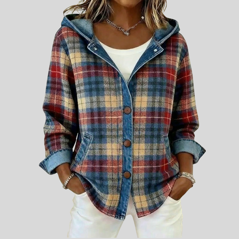 Savannah™ | Hooded Plaid Shacket