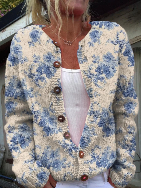 Daysie Vintage Knit Cardigan Sweater