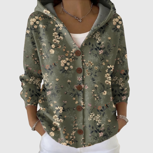Gloria hooded knit jacket
