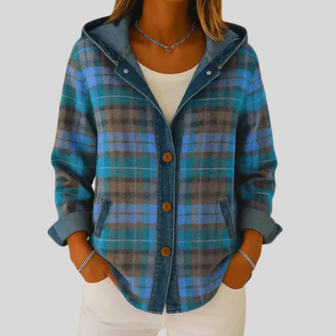 Savannah™ | Hooded Plaid Shacket