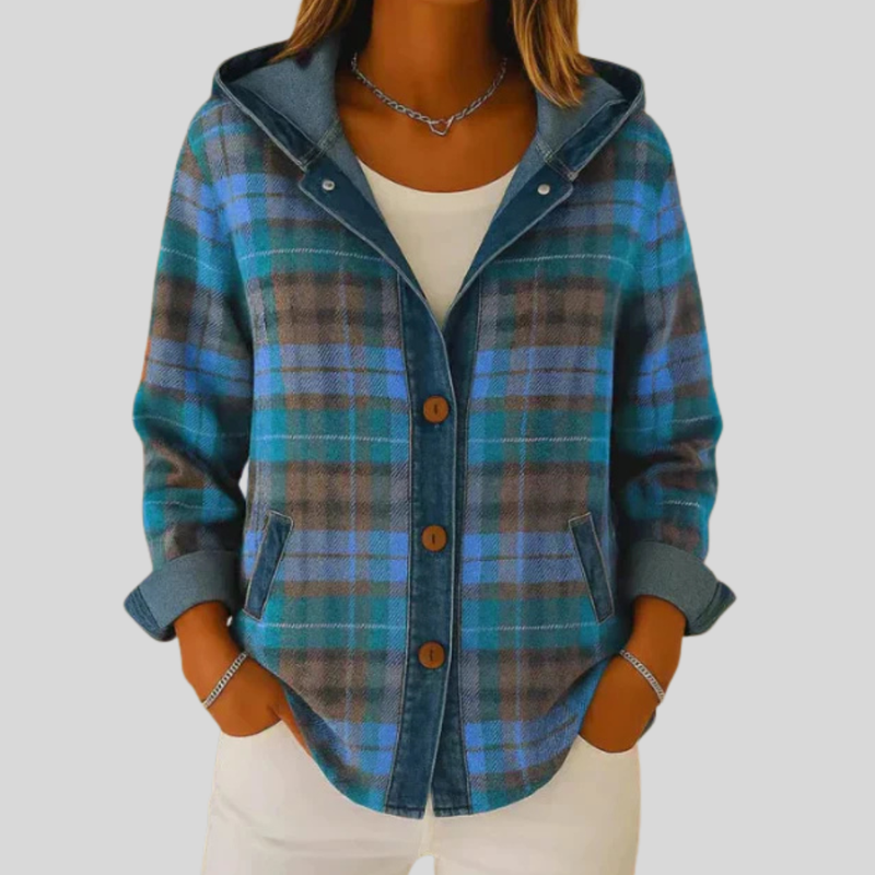 Savannah™ | Hooded Plaid Shacket