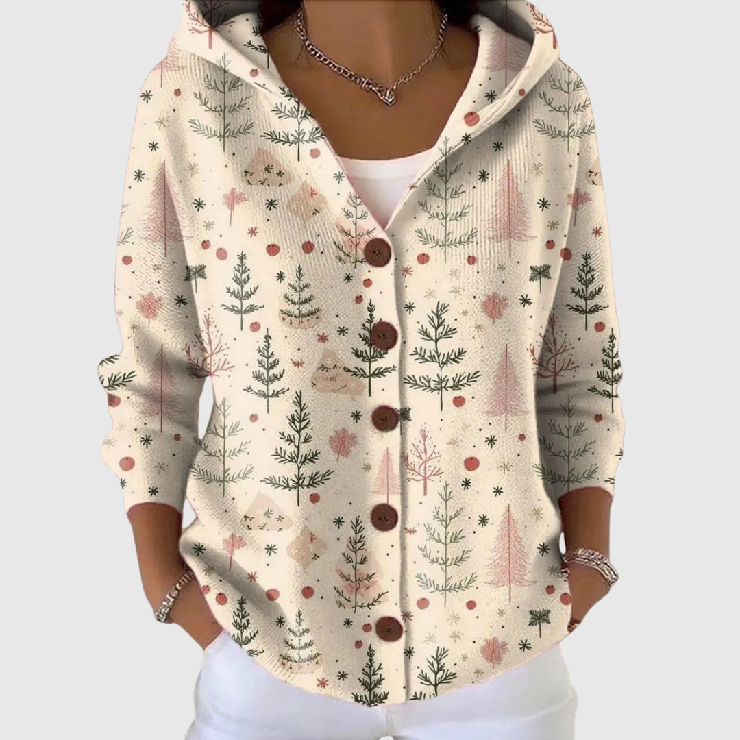 Marcy hooded knit jacket