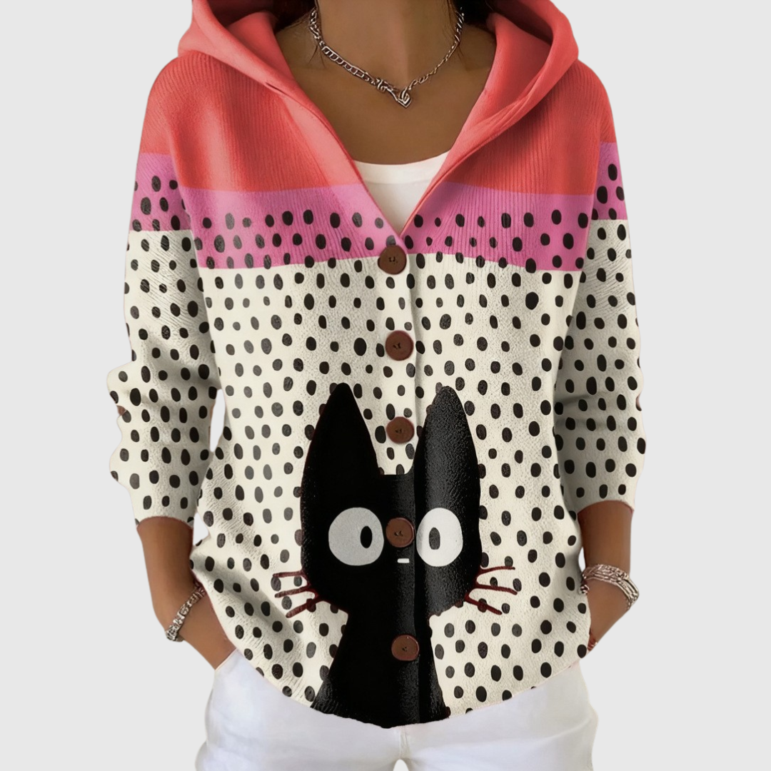 Loretta hooded knit jacket