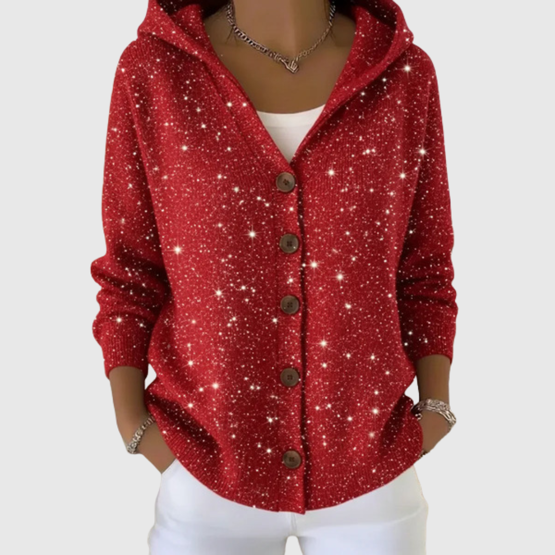 Michaela hooded knit jacket
