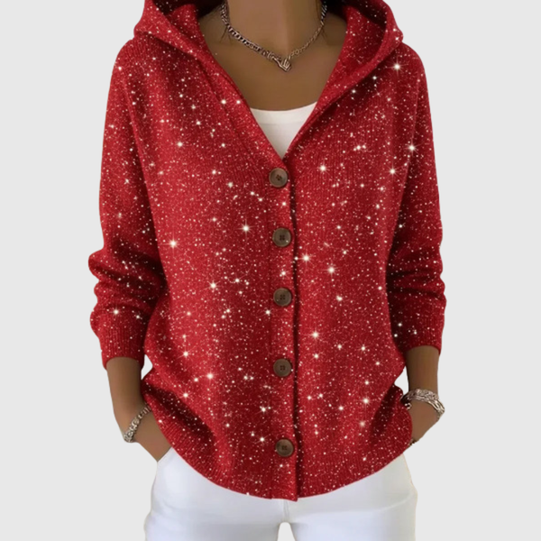 Michaela hooded knit jacket