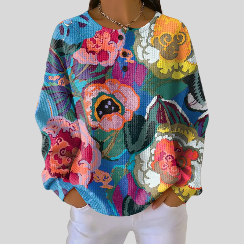 Brooke™ | Colorful Floral Sweatshirt