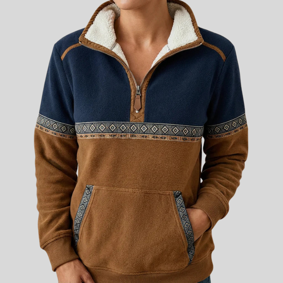 Morgan™ | Sherpa Collar Half-Zip Pullover