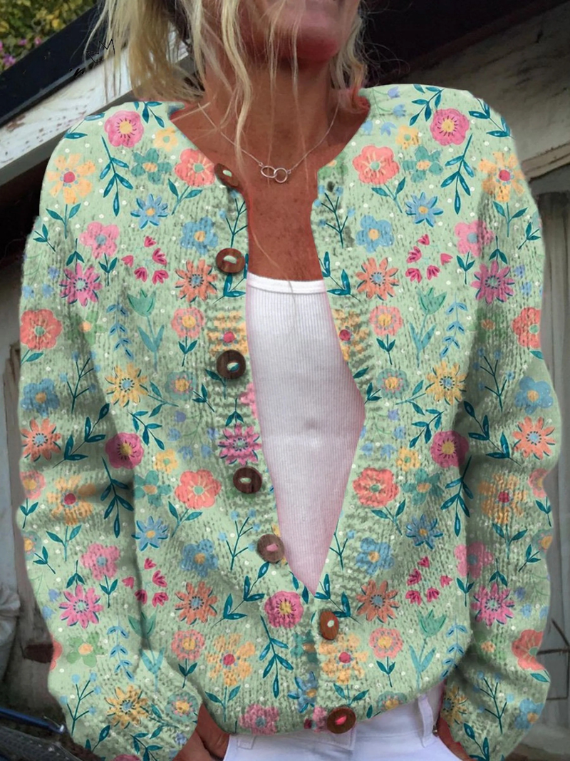 Foxfield Women's Vintage Floral Cardigan