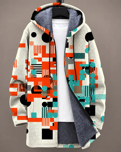 Aurelia Golden Scroll Hooded Jacket