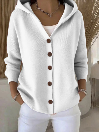 Rosie Hooded Cardigan - Gray