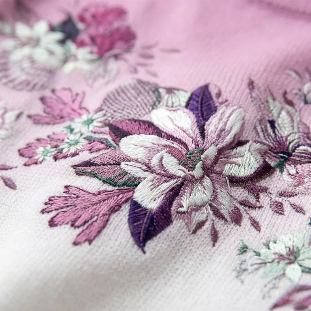 Aurora Floral Turtleneck Sweater