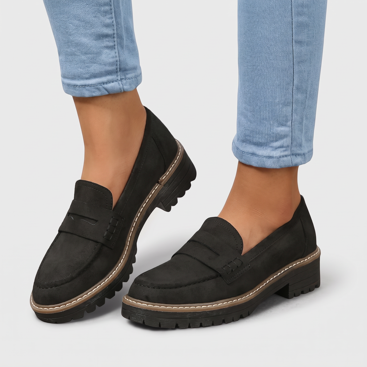 Orthopedic Loafers with Cushioned Footbed