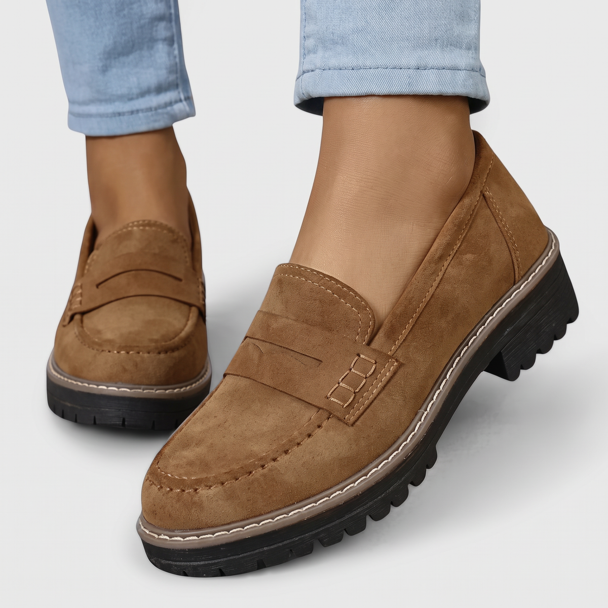 Orthopedic Loafers with Cushioned Footbed