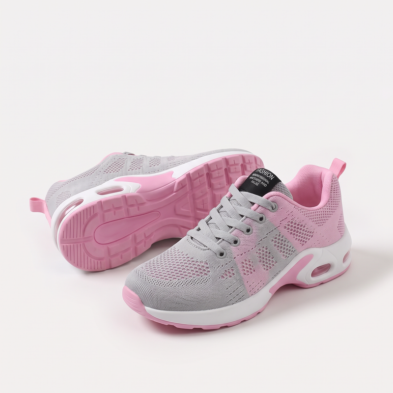Pink & Grey Plantar Fasciitis Relief Shoes
