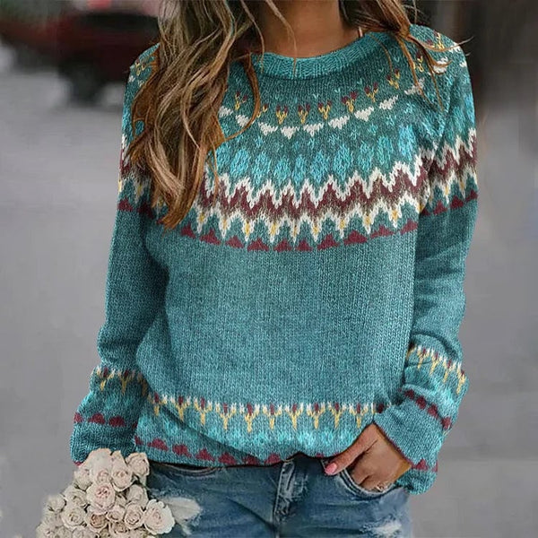 Peyton | Comfortable Retro Wave Sweater