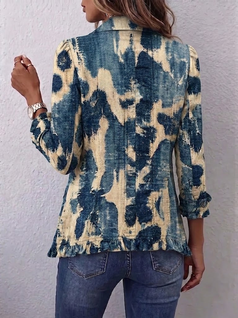Brittany - Tie-Dye Ruffle Jacket