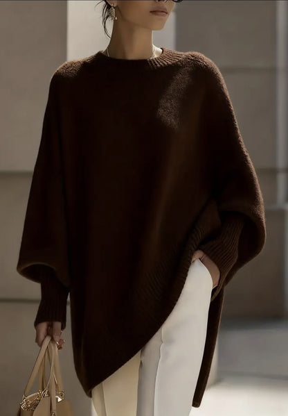 Isolde | Oversized Drape Knit Sweater