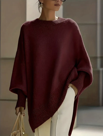 Isolde | Oversized Drape Knit Sweater