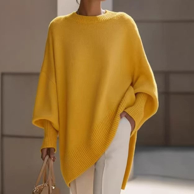 Isolde | Oversized Drape Knit Sweater