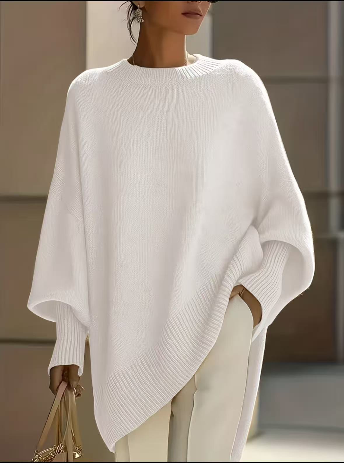 Isolde | Oversized Drape Knit Sweater